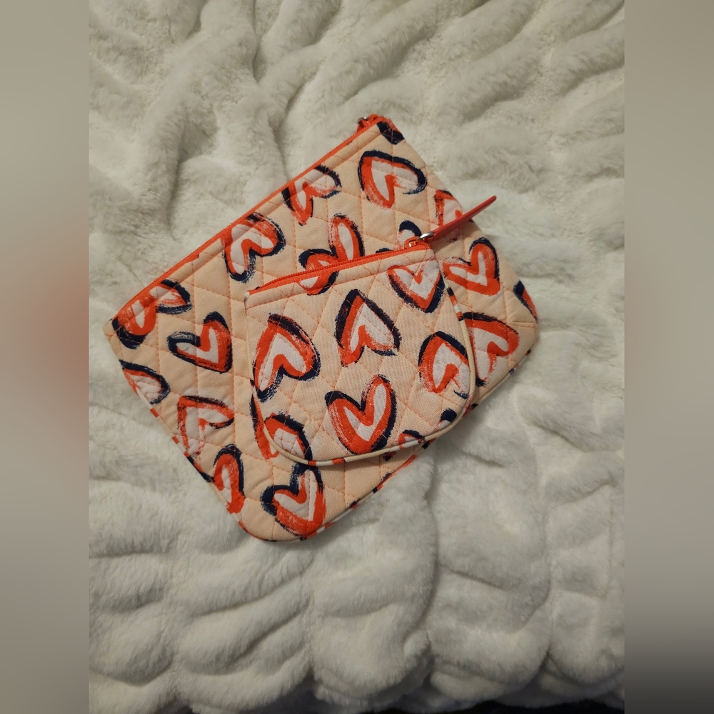EUC Vera Bradley 2 piece Cosmetic Pouches
